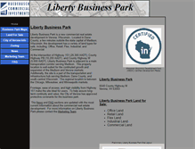 Tablet Screenshot of liberty-business-park.com